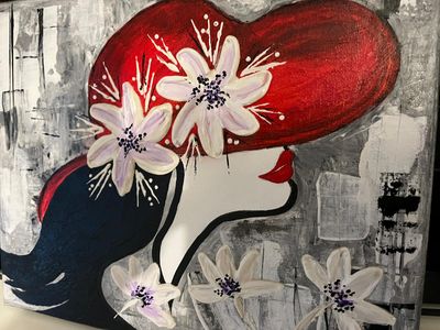 Sous le chapeau des fleurs