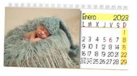 Calendario de mesa personalizado 12 meses