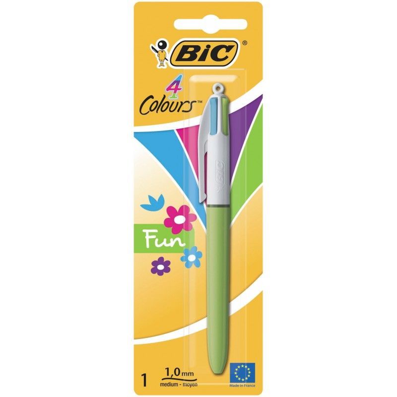 BLISTER BOLIGRAFO BIC 4 COLORES FUN