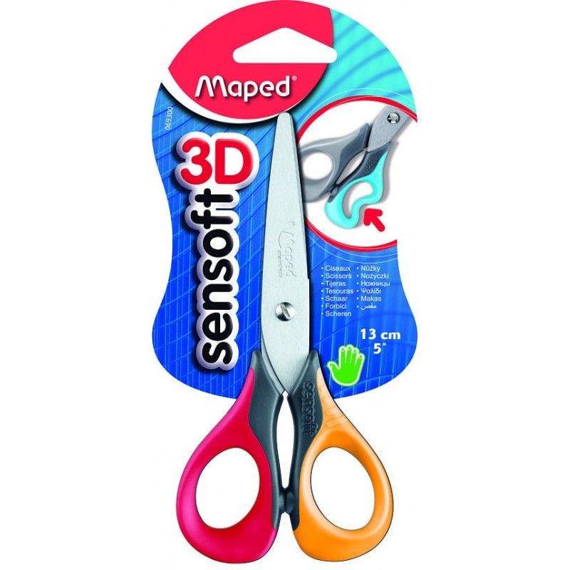 Tijera Sensoft 13cm Blister