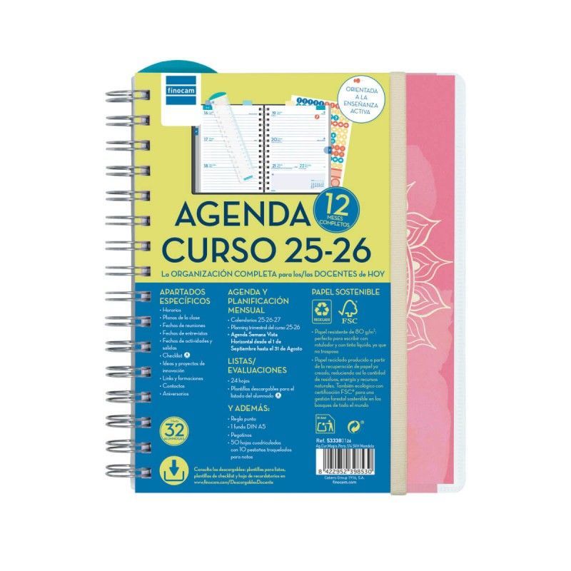 AGENDA FINOCAM MAGISTRAL 1/4 SV MANDALA 25-26