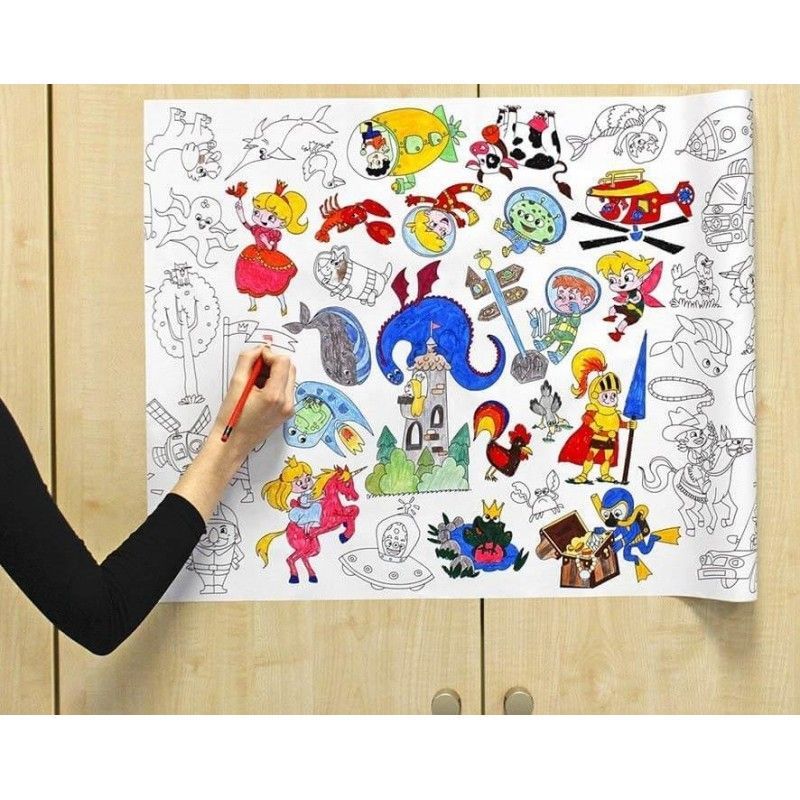 ROLLO ADHESIVO COLOREAR 60CM X 5M
