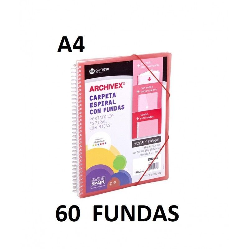 CARPETA 60 FUNDAS A4 ESP.CANGURO ARCHIVEX STAR
