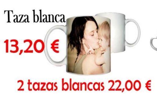 Oferta 2 tazas personalizadas