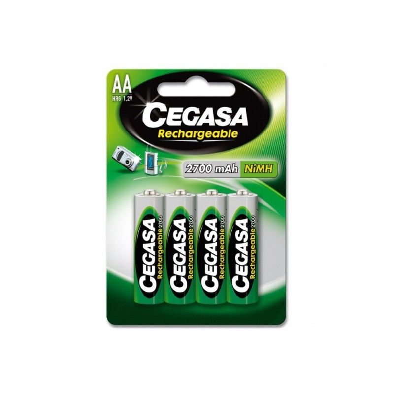 PILAS CEGASA RECARGABLE AA BLISTER 4UN.