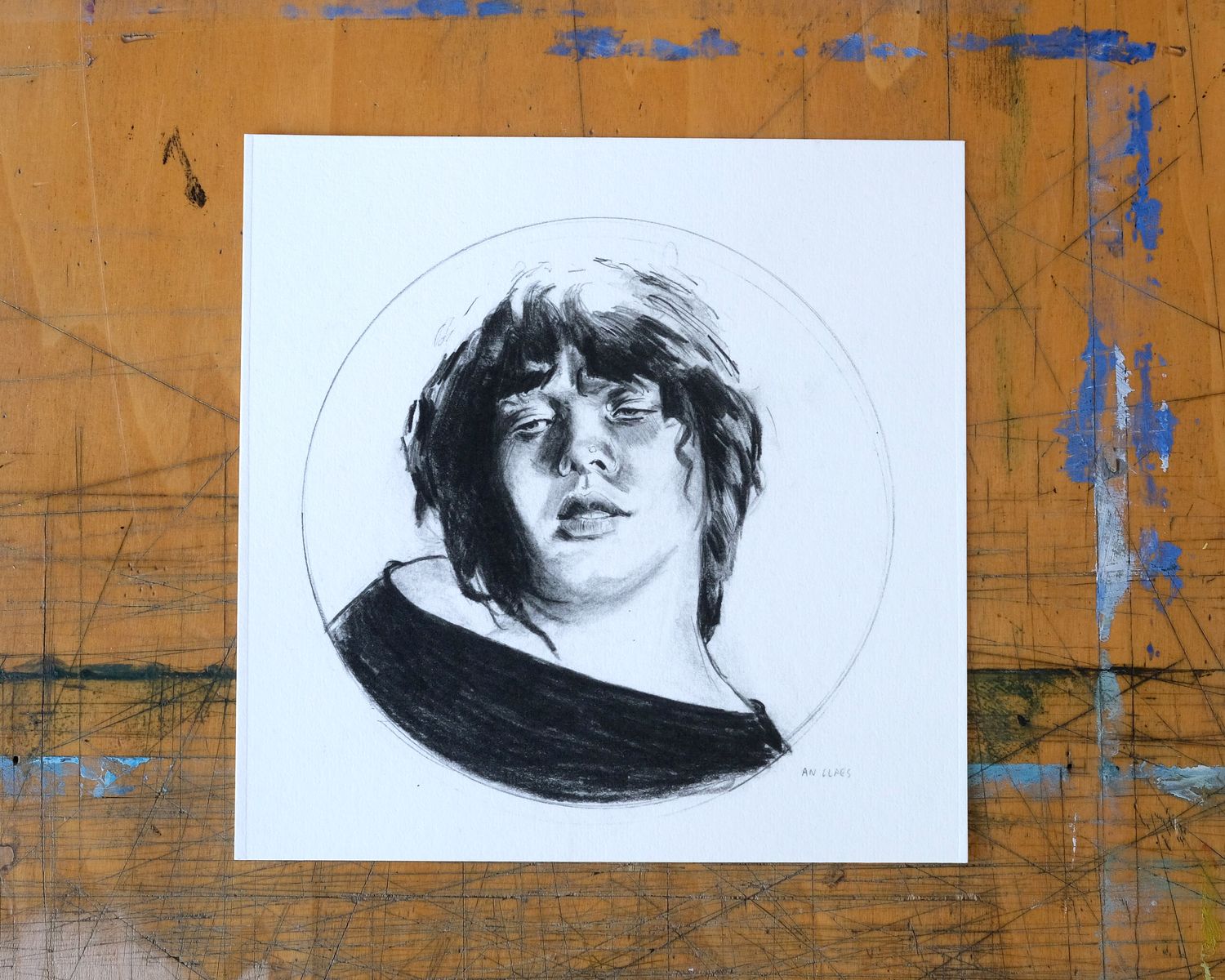 Print portrait of a woman