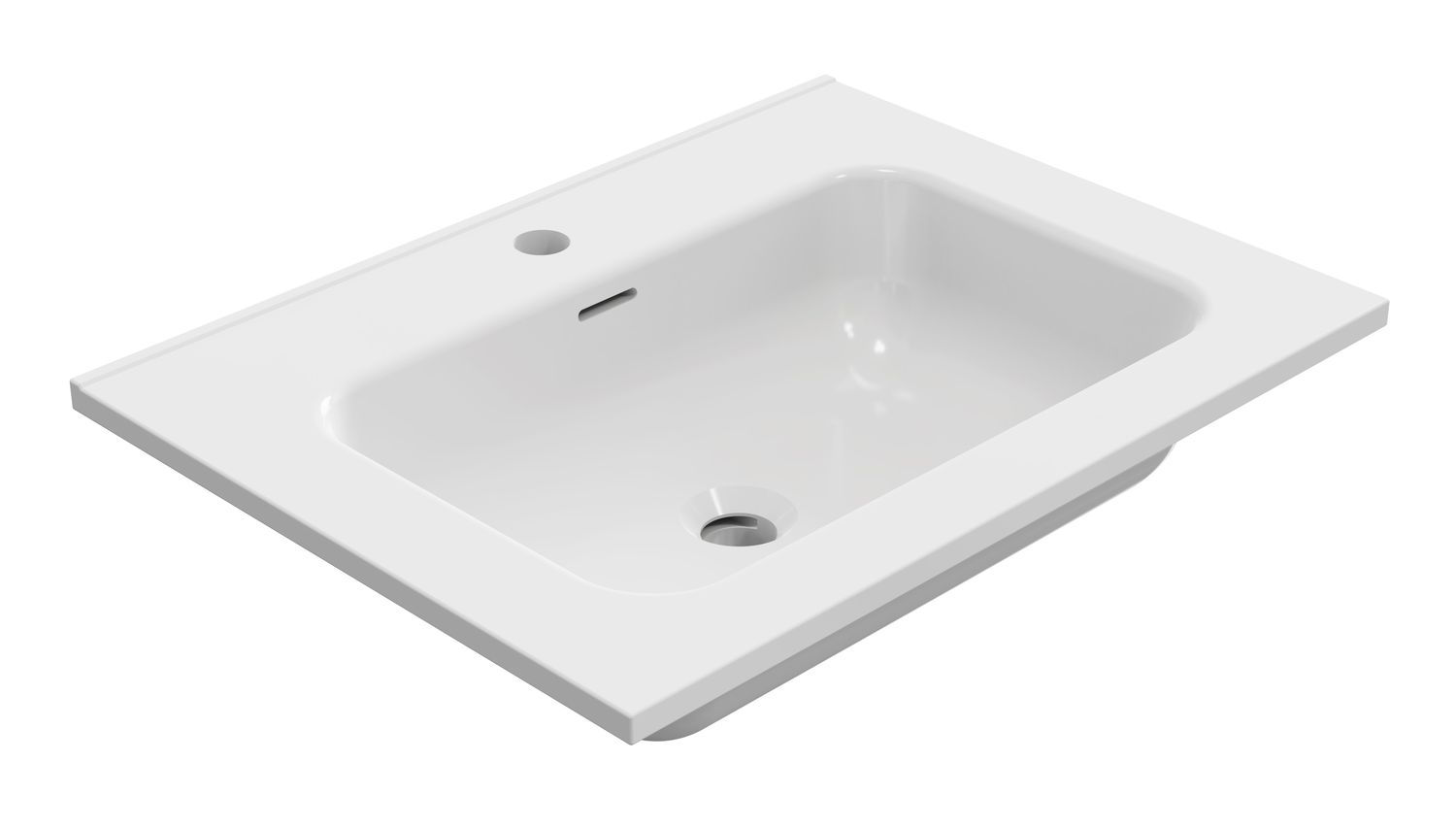 Rio wastafel 60cm wit
