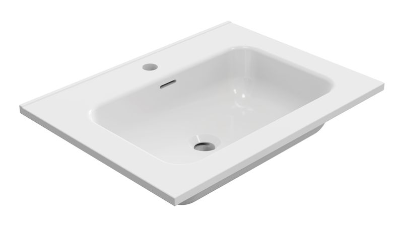 Rio wastafel 60cm wit