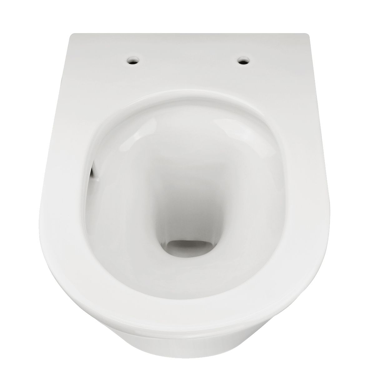 Tornado rimless ophang-wc met toiletzitting glans wit