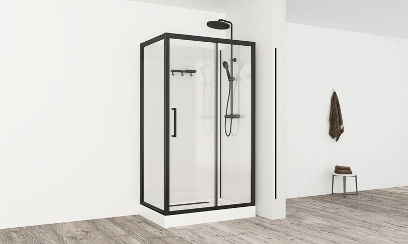 Solis douchecabine 120 x 80 cm - RECHTS