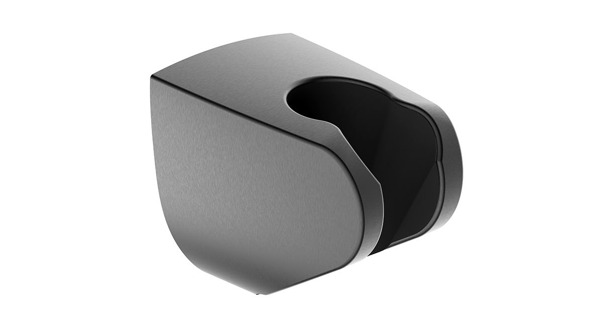 UniMatch wandhanddouchehouder kunststof gunmetal