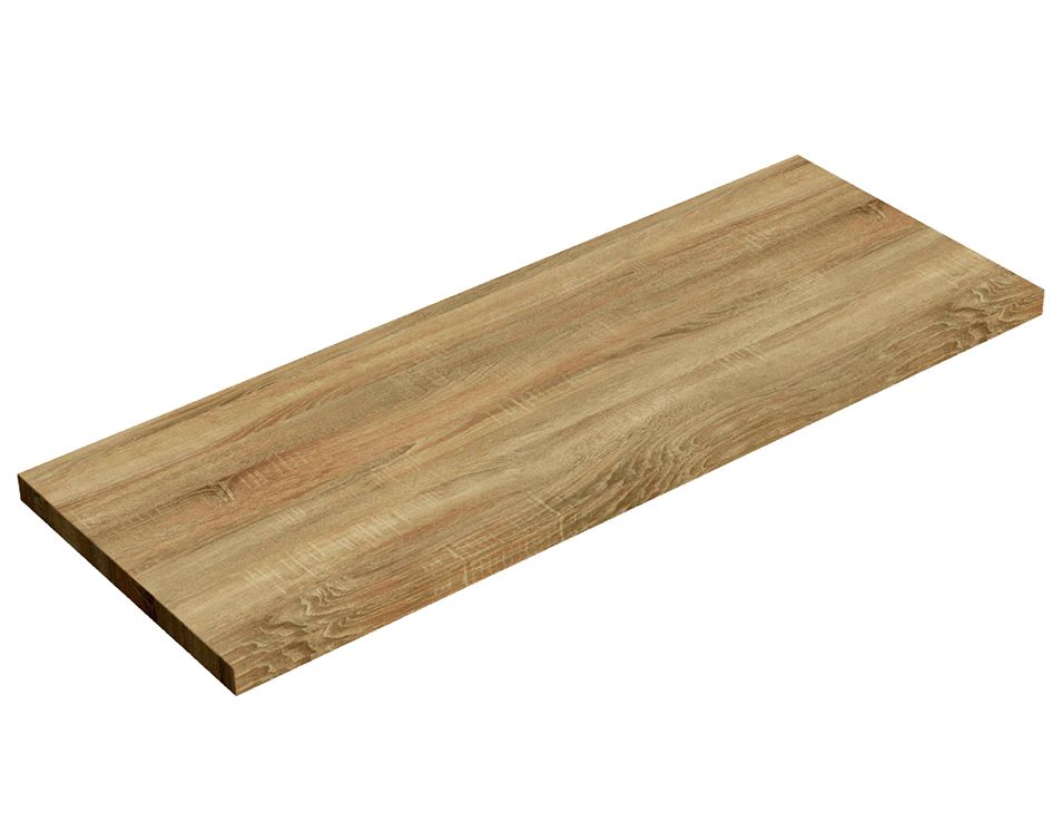 Style topblad HPL 121x46x3,8 zonder  uitsparing - honing eiken