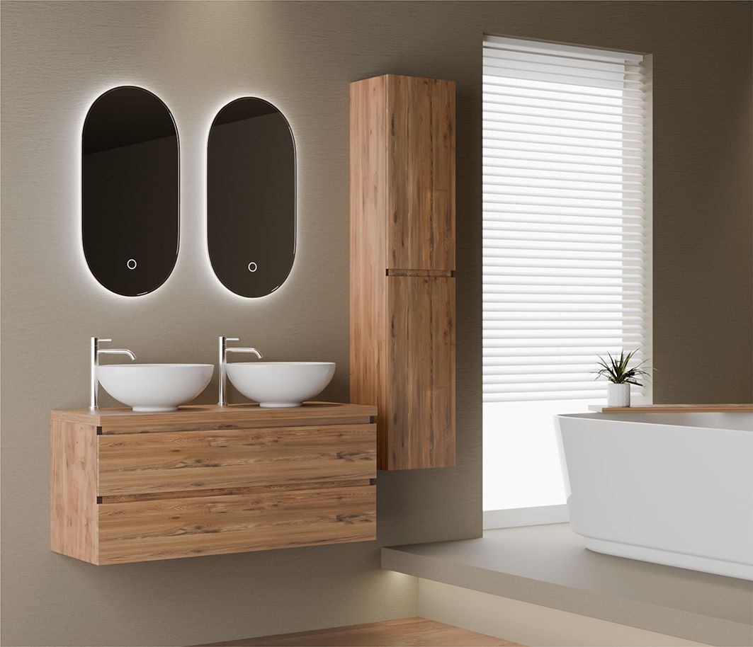 Style onderkast 120x45x50 cm 2x lade - honing eiken