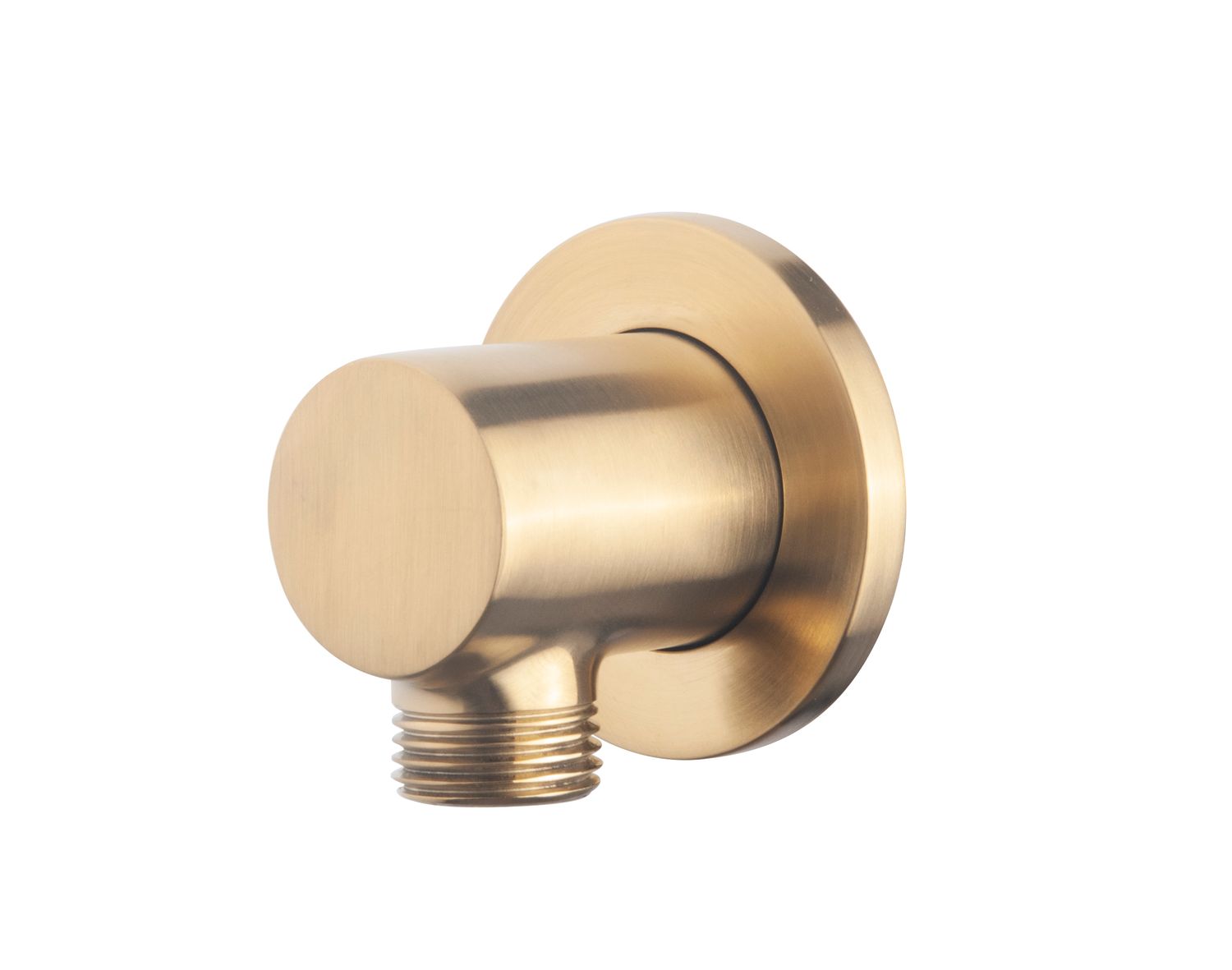 UniMatch wandaansluitbocht rond 1/2&quot; geborsteld messing