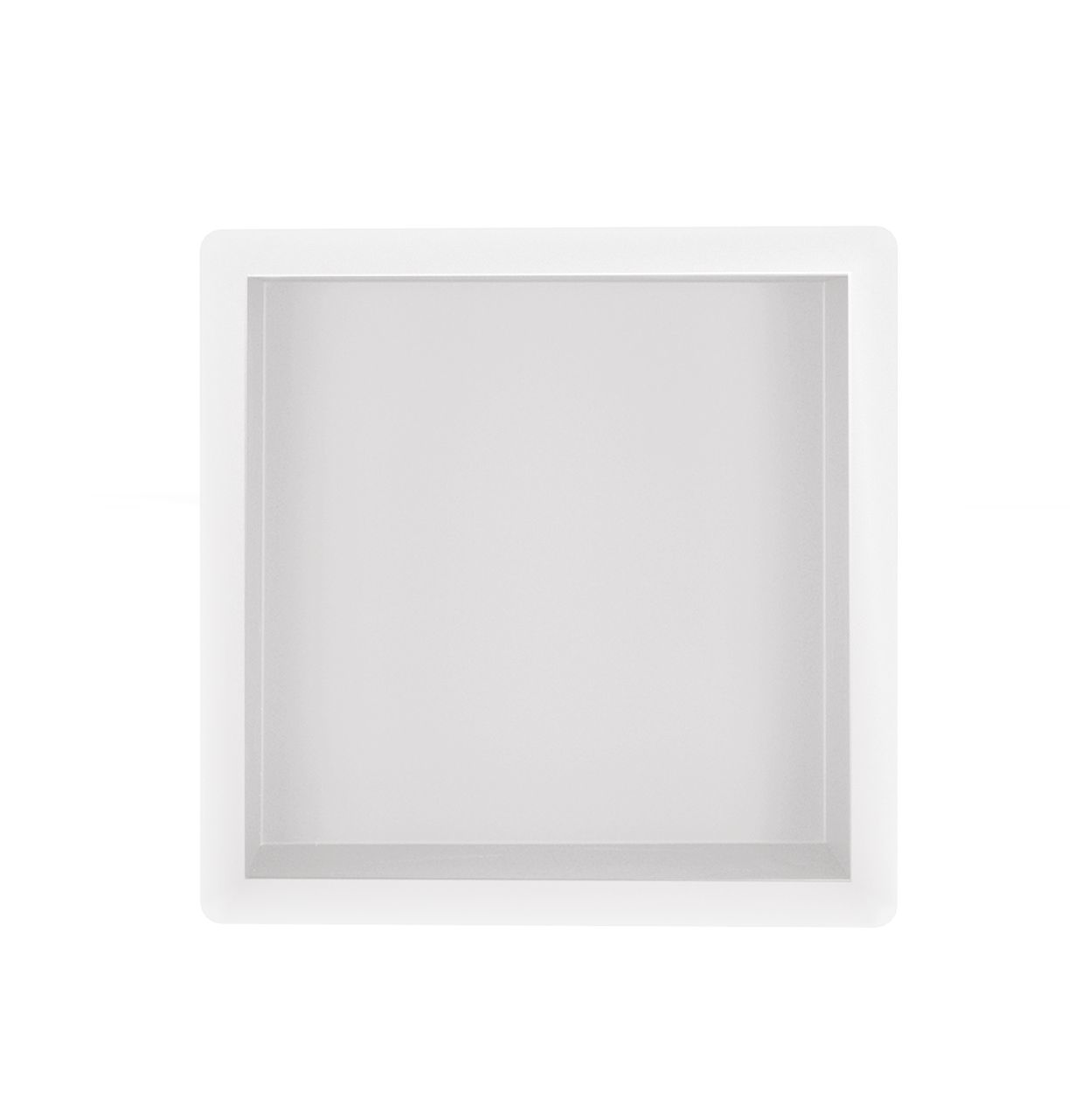 Demis inbouwnis 30 x 30 x 7 cm mat wit