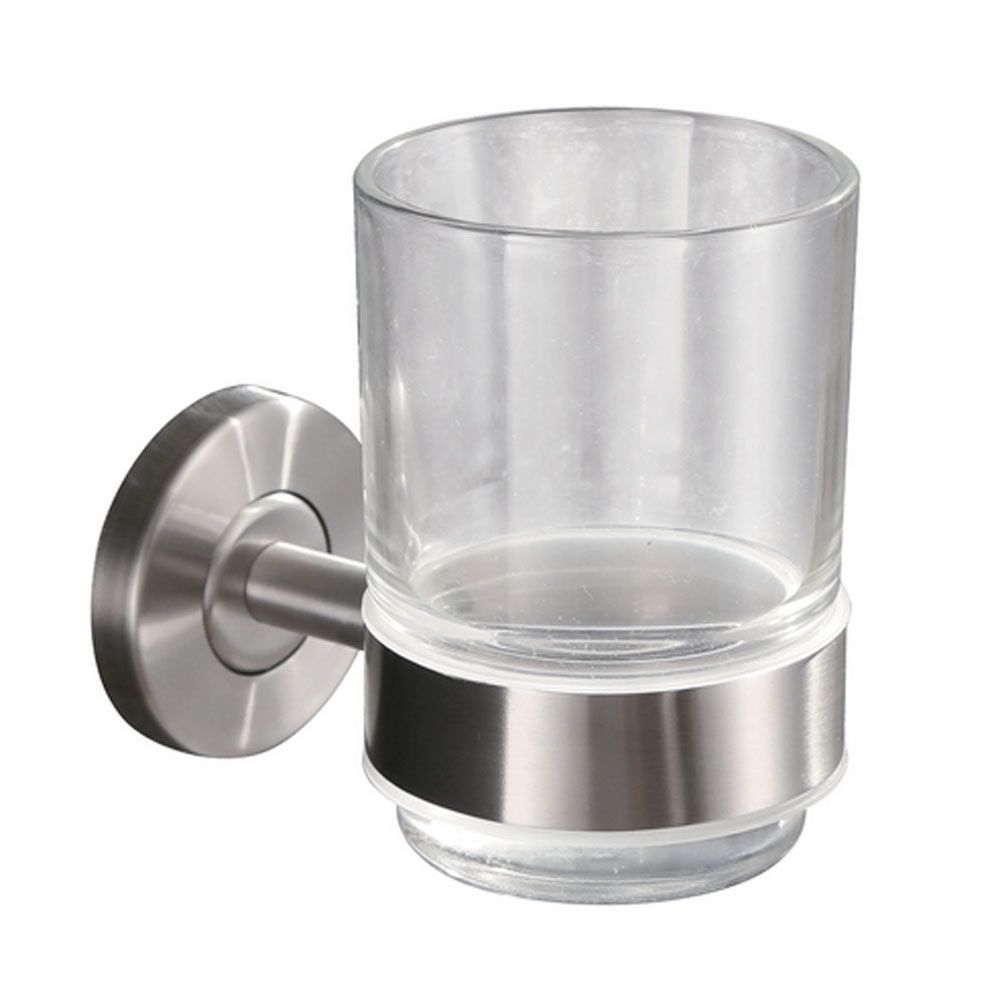 beker met houder RVS