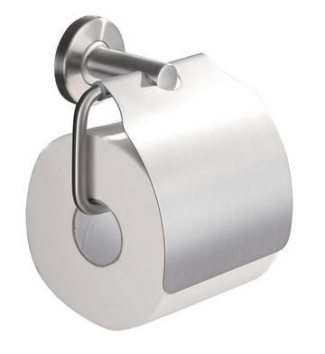 toiletrolhouder met klep RVS