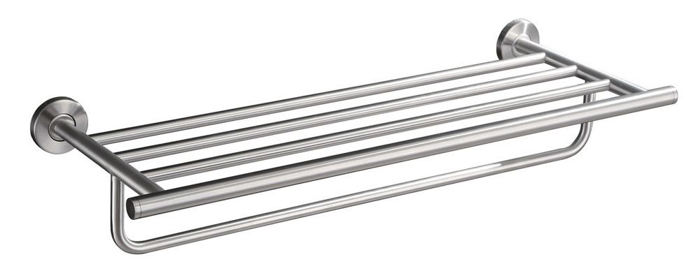 handdoekhouder met planchet 60 cm RVS