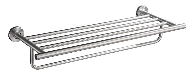 handdoekhouder met planchet 60 cm RVS