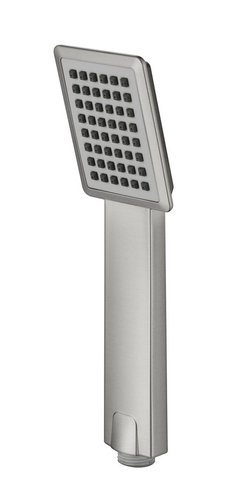 handdouche vierkant 1 stand geborsteld RVS