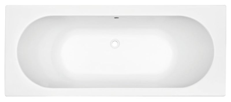 Portus RD inbouw duo ligbad 170x70x43 cm glans wit