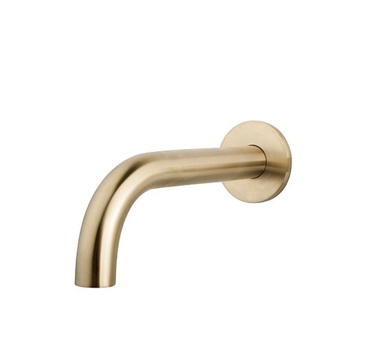 Caral baduitloop rond 20 cm 1/2&#39;&#39; geborsteld messing