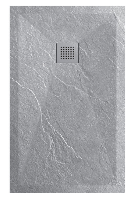 Sanistone Douchebak 160X90 Cementgrijs