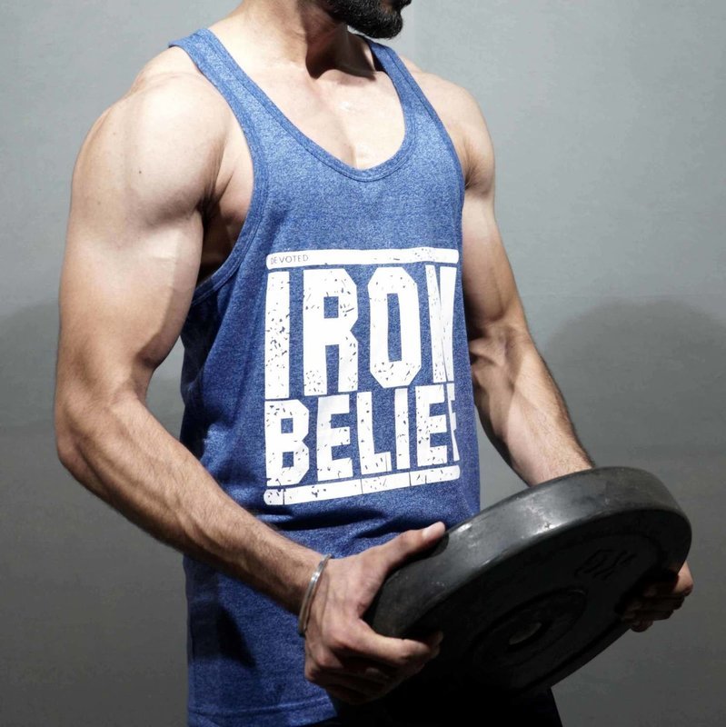 Devoted Men&#39;s Stringer - Blue Universe | Iron Belief