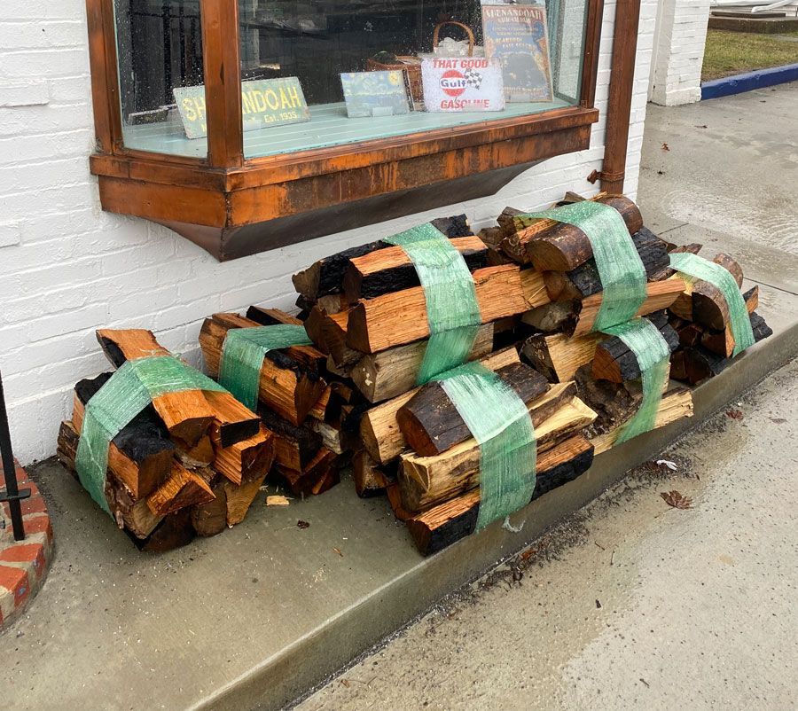 Bundles of firewood
