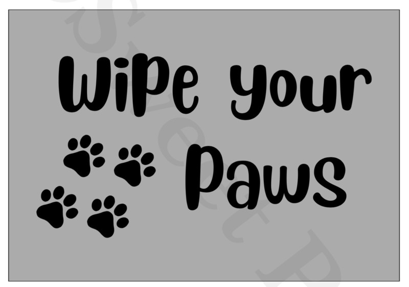 Coir Door Mat - Wipe Your Paws