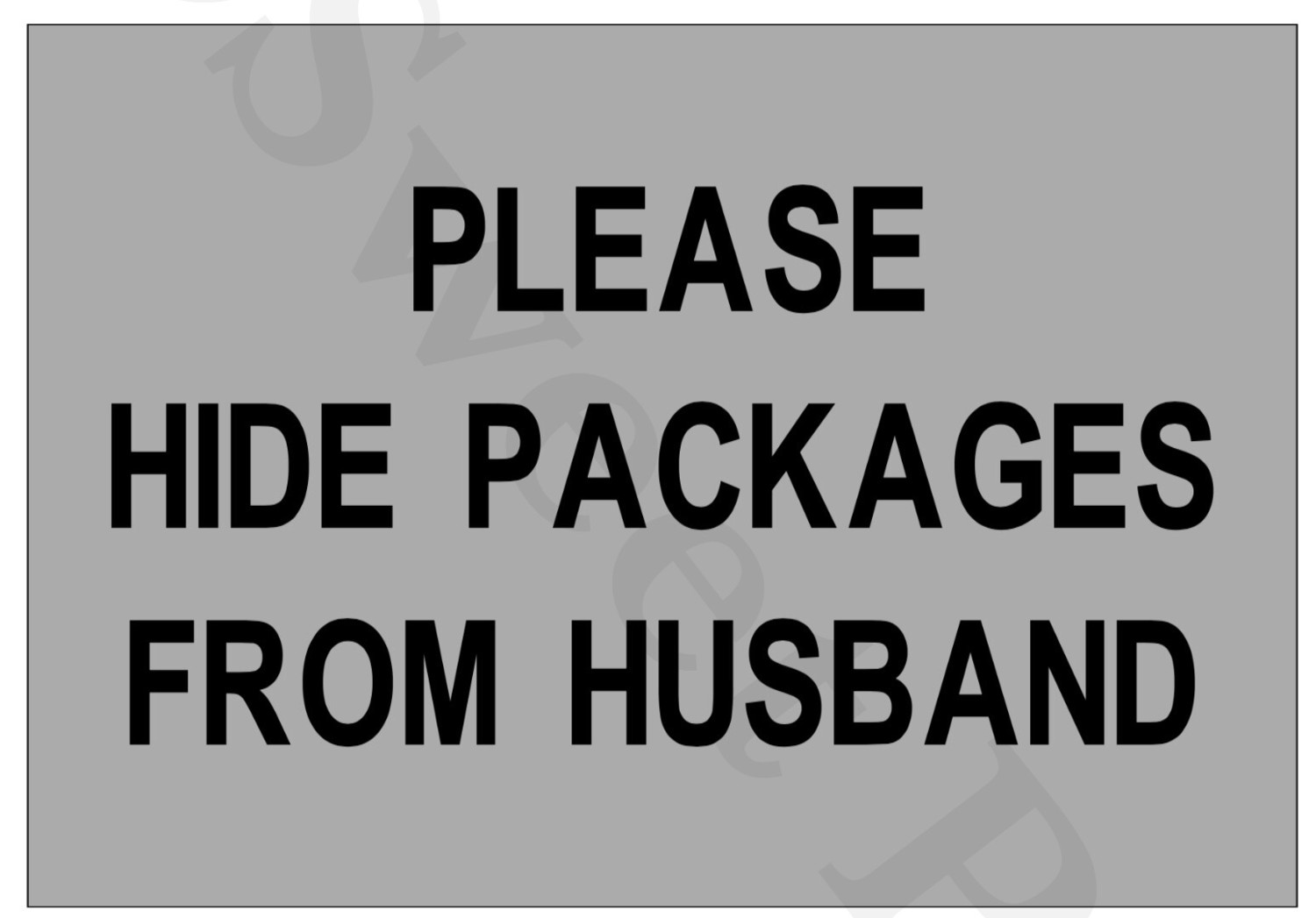 Coir Door Mat - Please Hide Packages