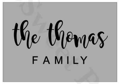 Coir Door Mat - the Thomas Family Design