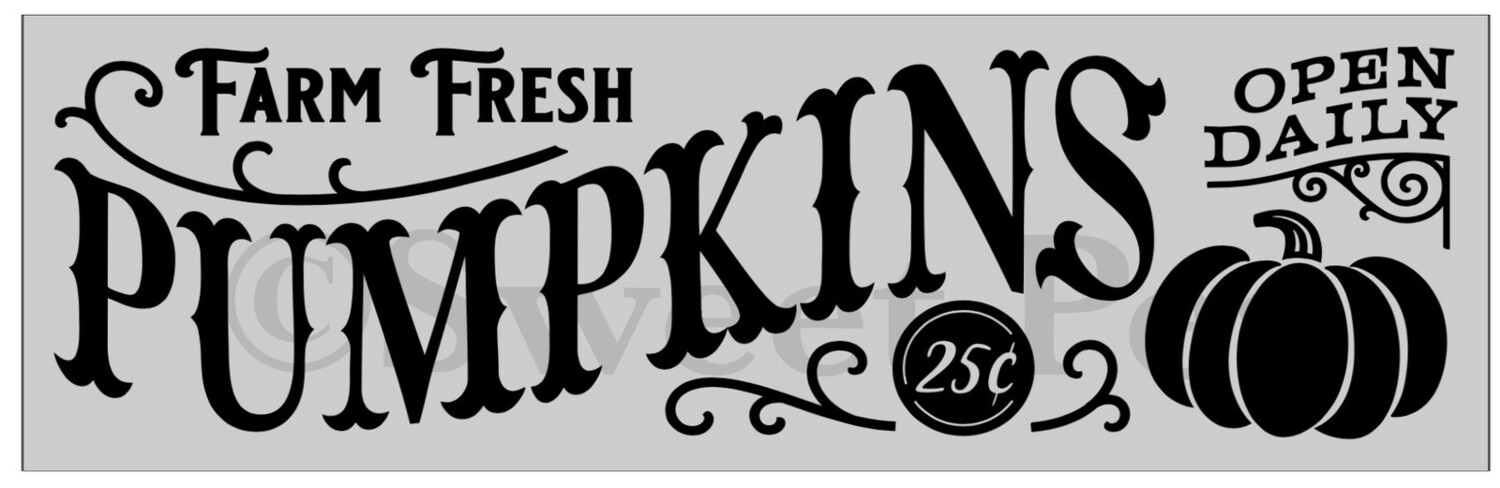 7”x 28” tray stencil for paint party