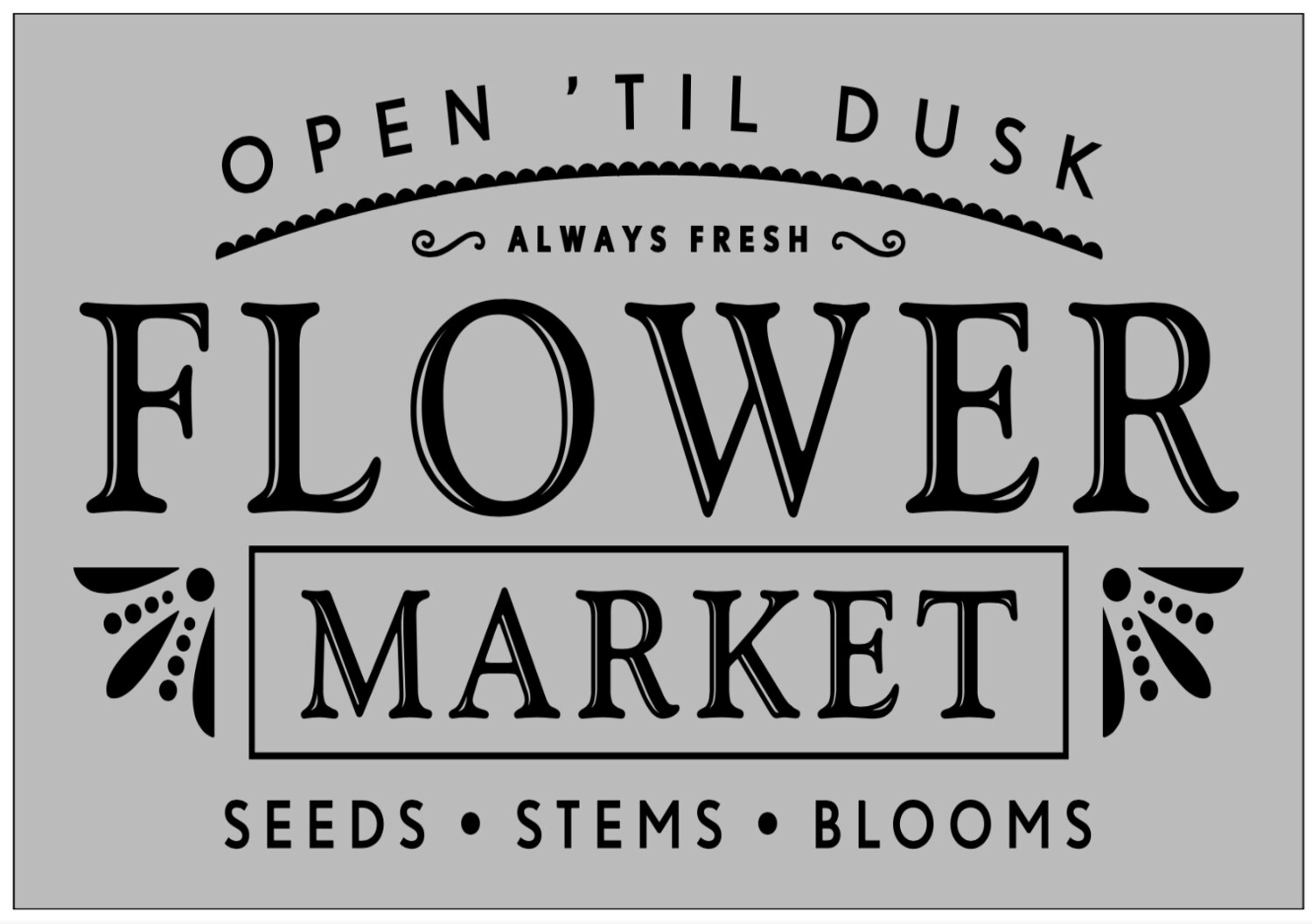 11&quot;x16&quot; Stencil “Flower Market”