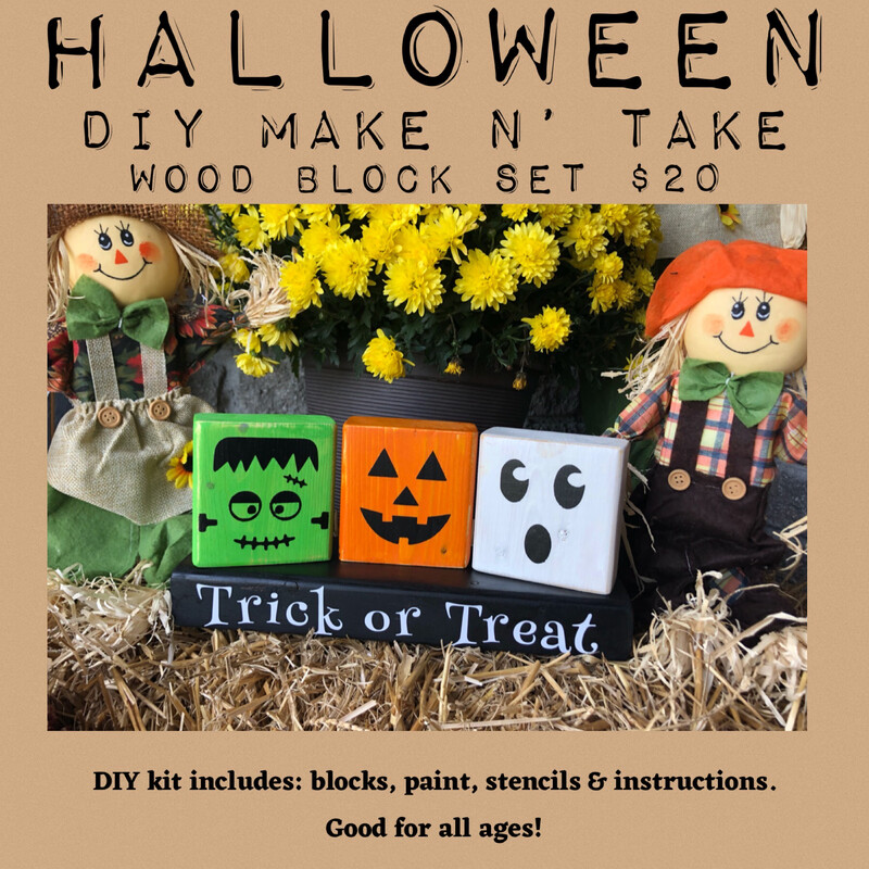 DIY Halloween Blocks