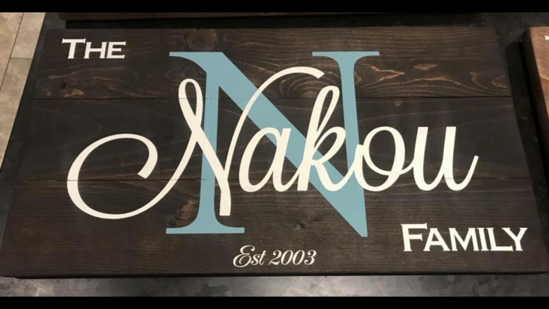 Custom Family Sign - paint party