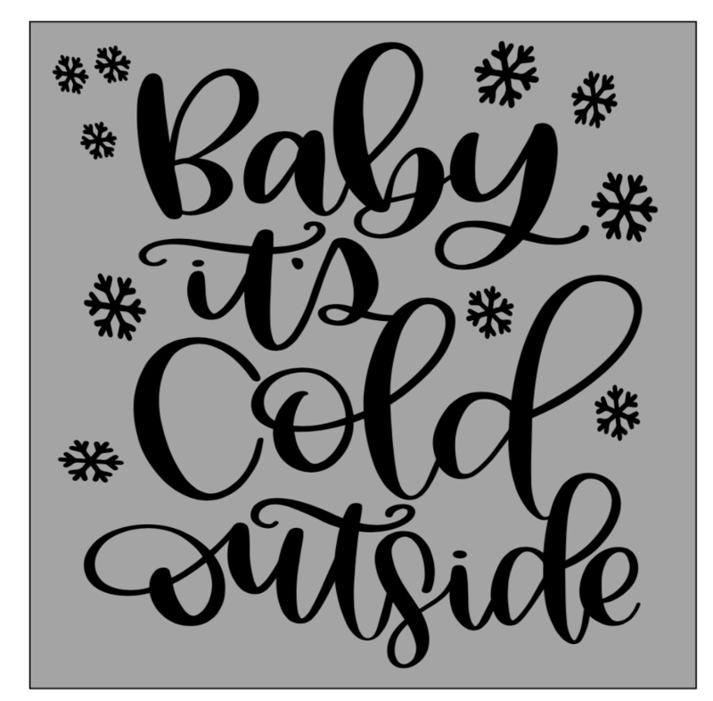 11&quot;x11&quot; Christmas Paint Party Stencil #15
