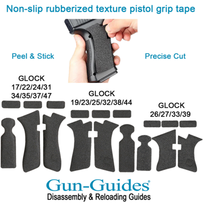 NEW: GLOCK Non-slip Textured Rubber Grip Wrap *FREE SHIPPING*