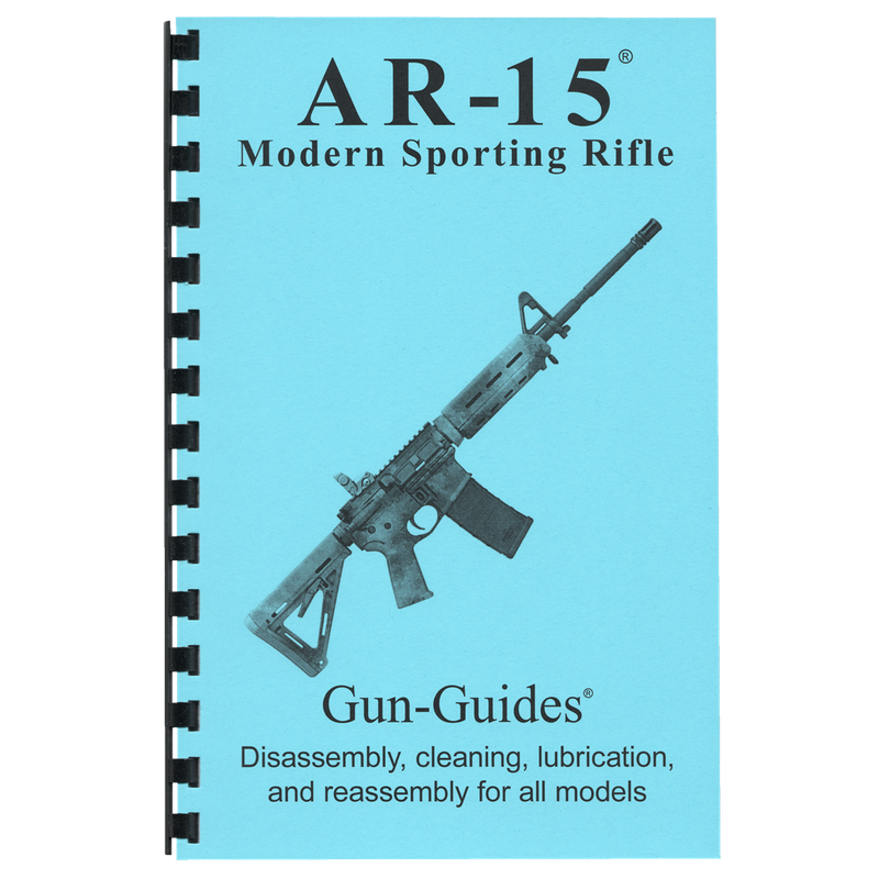 AR-15 Modern Sporting Rifle Gun-Guides® Disassembly, cleaning, lubrication and reassembly for all models.