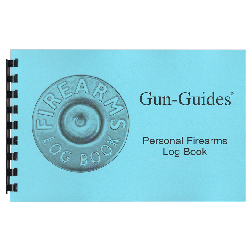 PERSONAL FIREARMS LOG BOOK - 1, 3, &amp; 6 PACKS