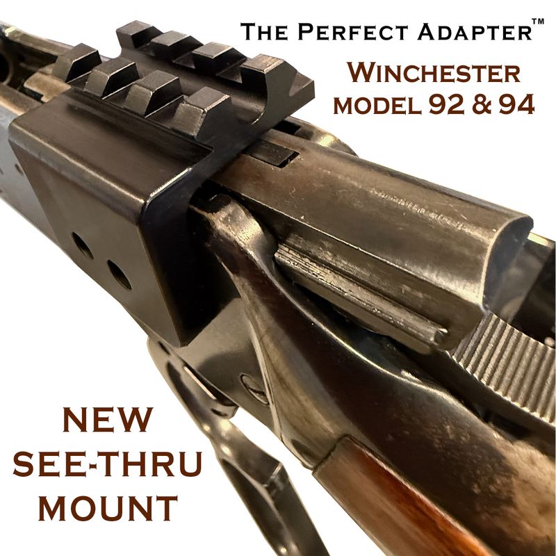 WINCHESTER 94 &amp; 92 Red Dot Scope Mount.  Original FLAT TOP &amp; New SEE-THRU MODELS