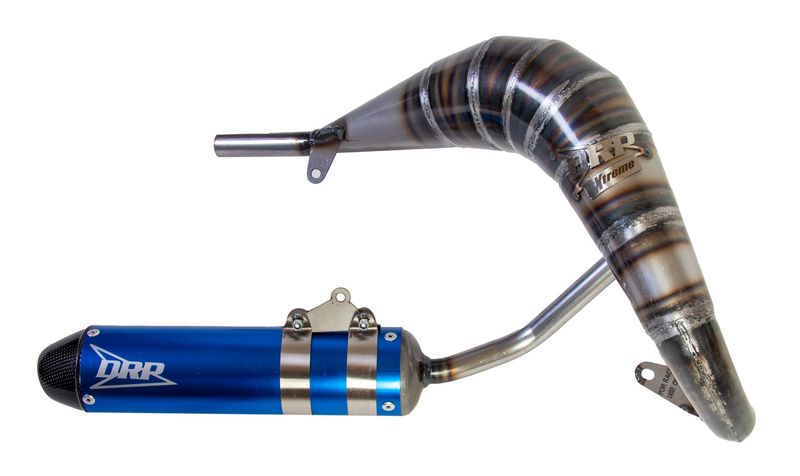 LÍNEA DE ESCAPE AZUL/CARBONO SHERCO 50cc