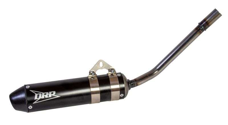 SILENCIADOR DE ESCAPE FANTIC NEGRO PARA MOTORES DE TODOS LOS CILINDROS