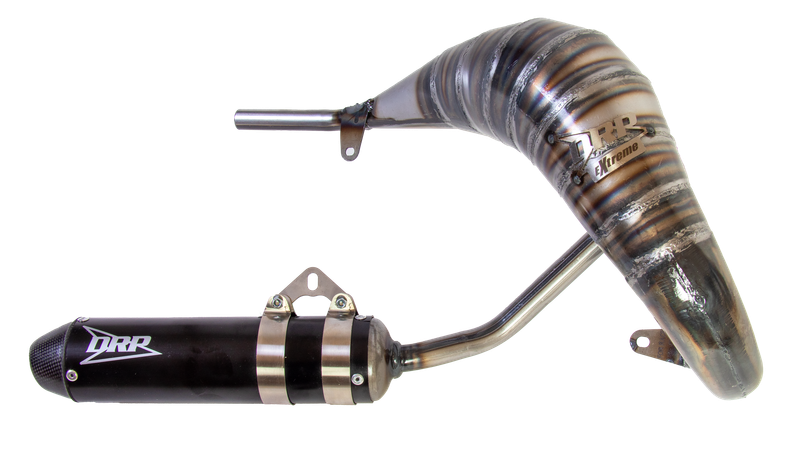 LÍNEA DE ESCAPE NEGRA/CARBONO FANTIC 86 a 90cc