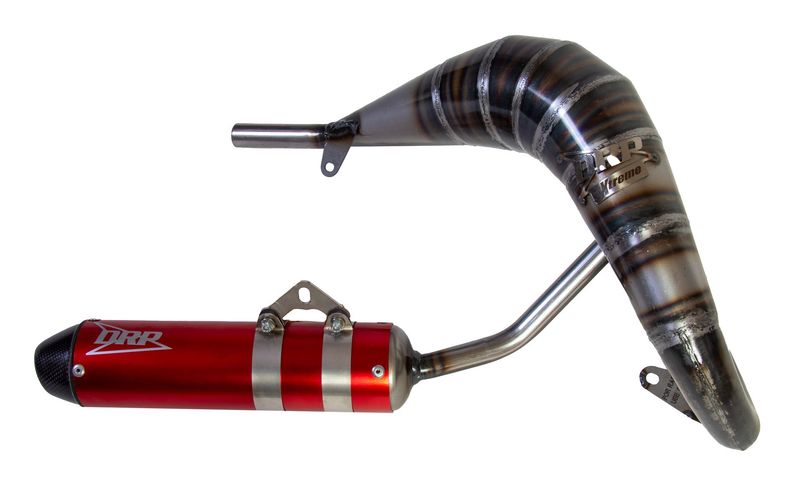 LIGNE D'ECHAPPEMENT ROUGE/CARBONE BETA 50cc