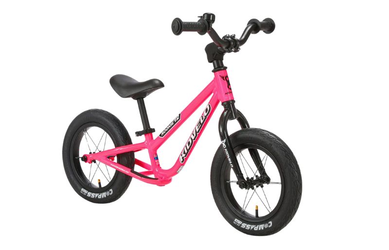 14&quot; Rookie Balance Bike with add-on Pedals - Pink
