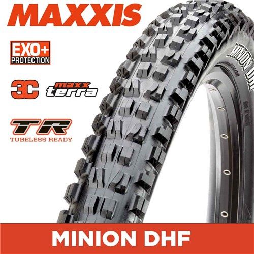 MAXXIS Minion DHF - 27.5 X 2.50 WT Folding 60TPI EXO+ 3C MaxxTerra TR