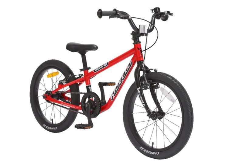 Kidvelo Rookie 18&quot; Balance Bike w/ add-on Pedals - Red