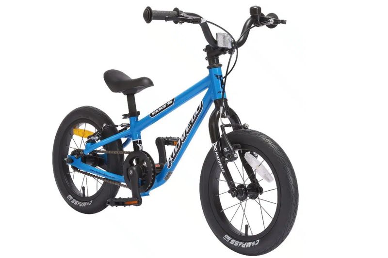 Kidvelo 14" Rookie Balance Bike with add-on Pedals - Blue