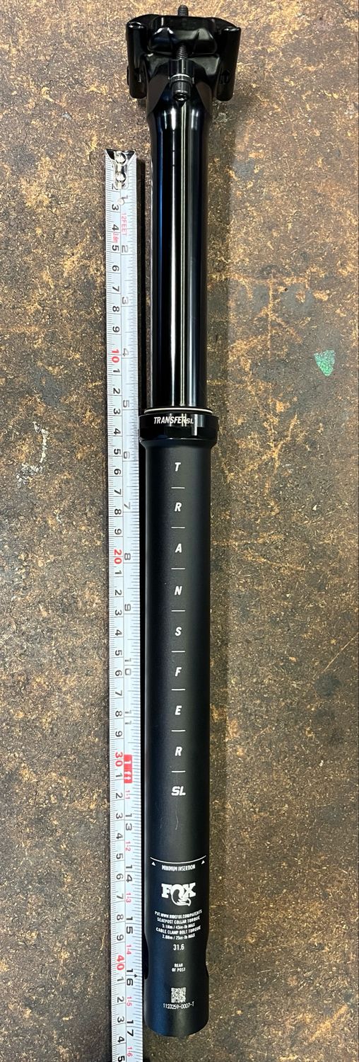 Fox Transfer SL (2025), 31.6 x 125mm, black